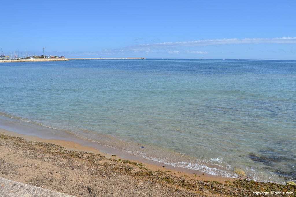 La Marineta Casiana beach in Las Rotas, Dénia — calm crystal-clear water perfect for family snorkeling